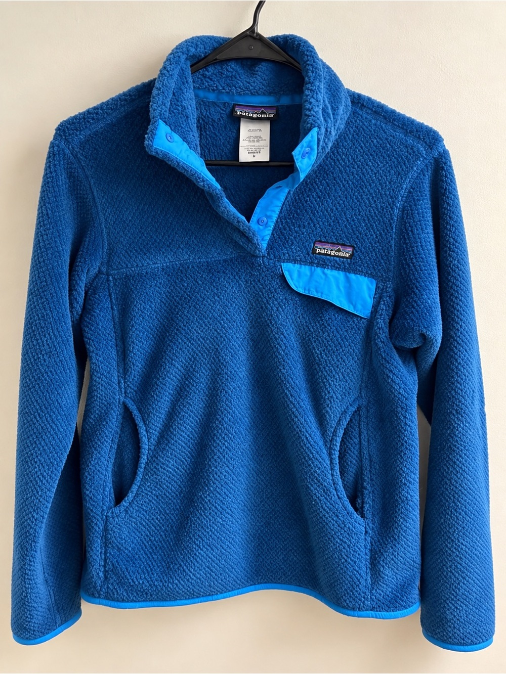 Patagonia Blue Fleece Snap Pullover Jacket Women’s Small